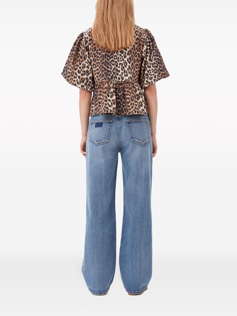 Stilla | Bluse med leopardmønster