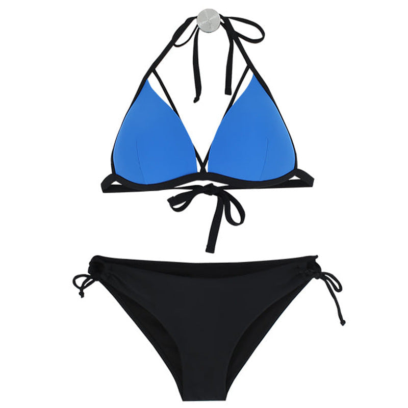 Dame Triangel-Bikini med innovativ skæreføring og stilfulde bånd Stilla