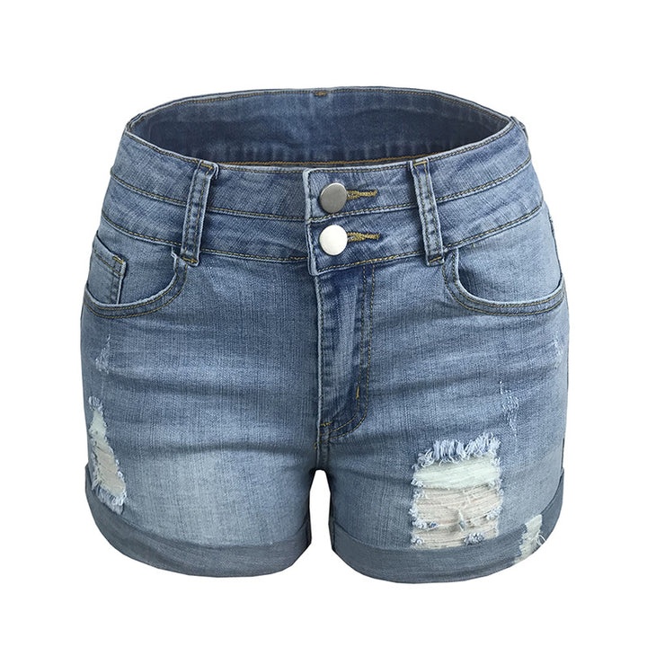 Dame Højskårne Jeansshorts Stilla