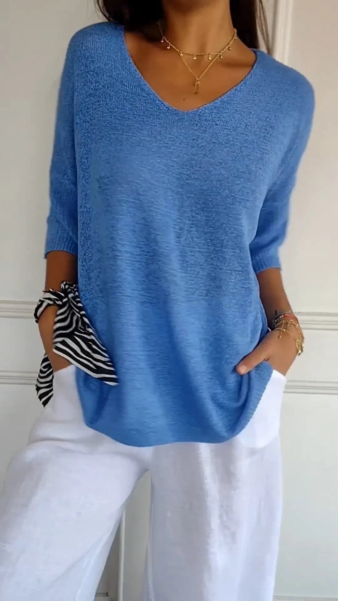 Stilla | Top Loose V-hals Top