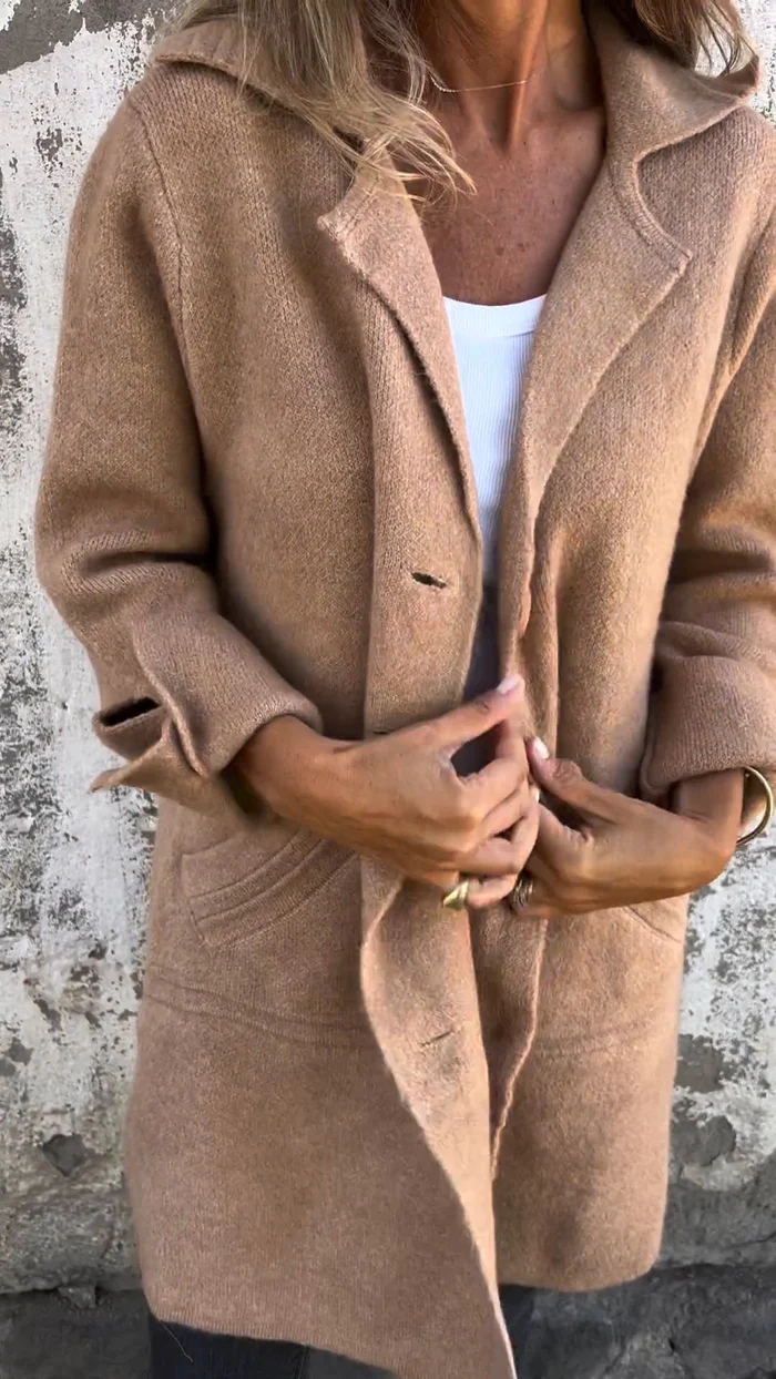 Stilla | Lang Casual Frakke Med Slå