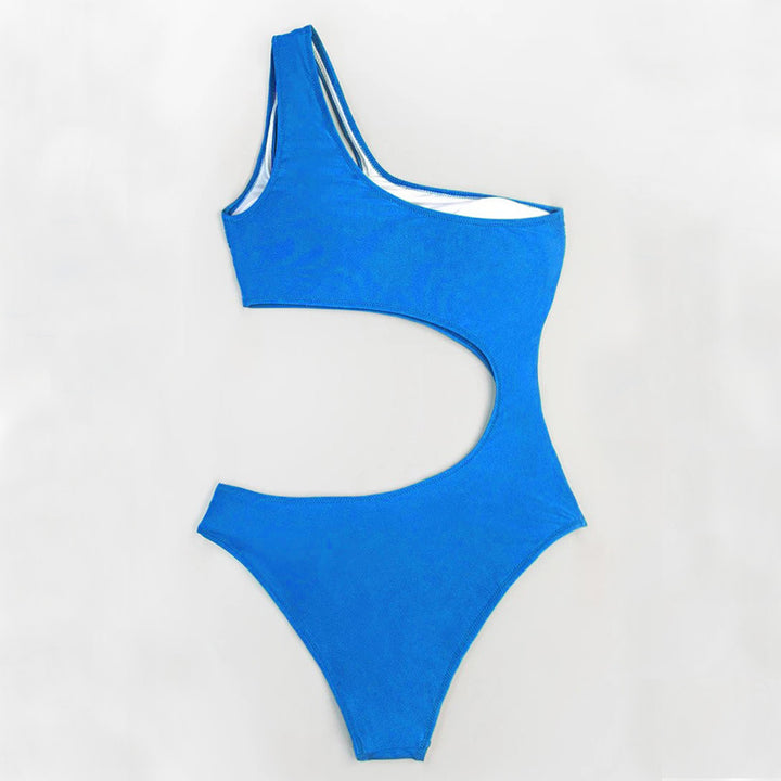 Dame Ensidig Ét-Stykke Badedragt med Cut-Out Design Stilla