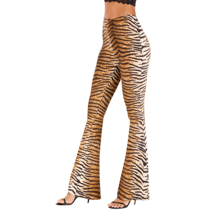 Kvinders flagrende leggings med tigerprint Stilla
