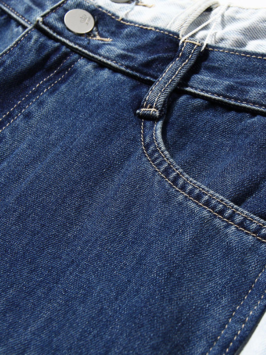 Stilla | Knaplukning Slids Frayed Hem Jeans