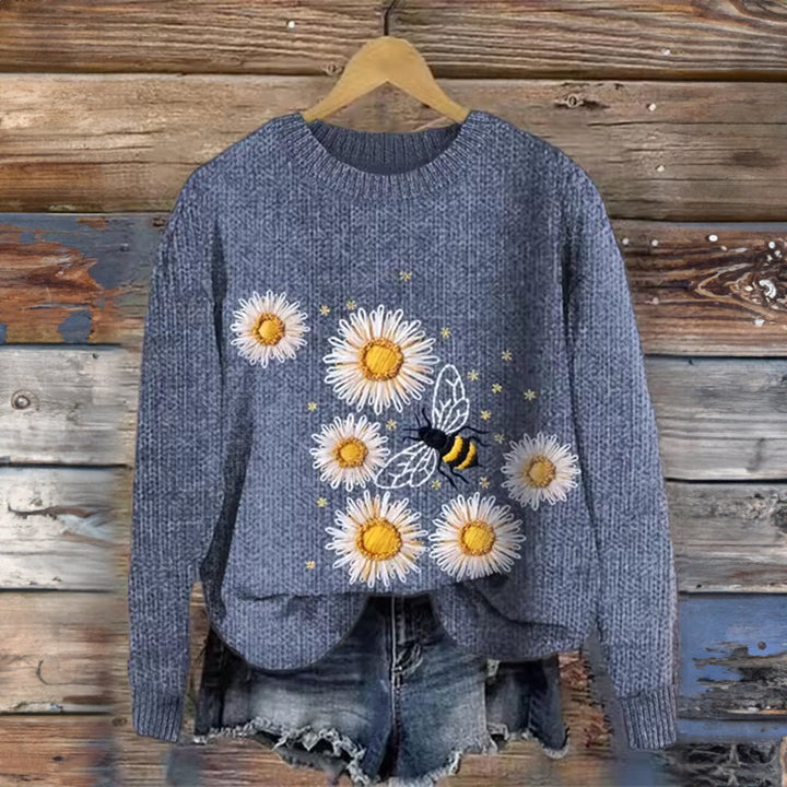Stilla | Blomsterprint-hoodie med komfort