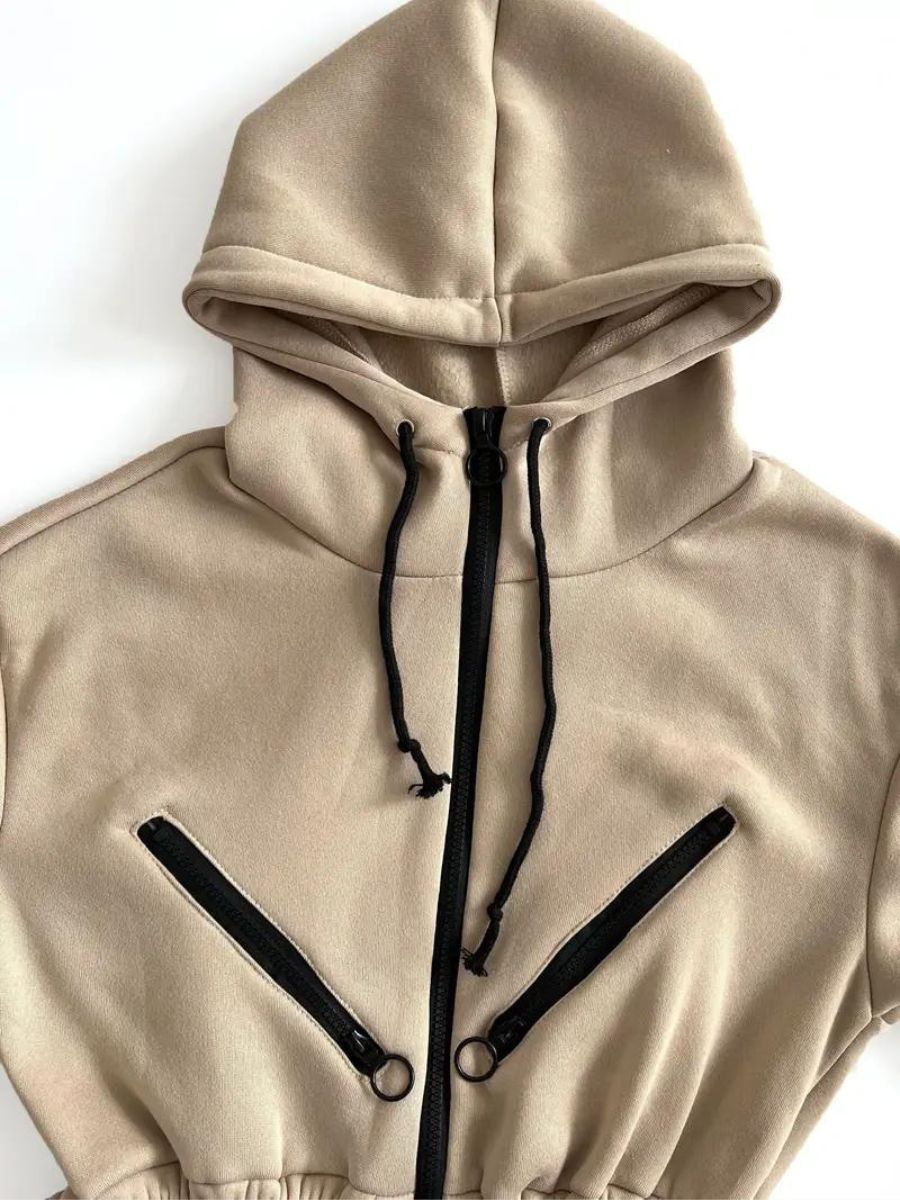Stilla | Jumpsuit Med Hætte Og Snøre