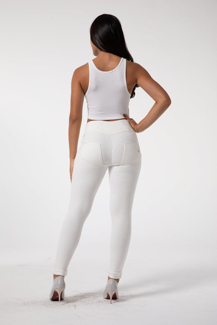 Stilla | Stramme Hvide Leggings Med Høj Talje