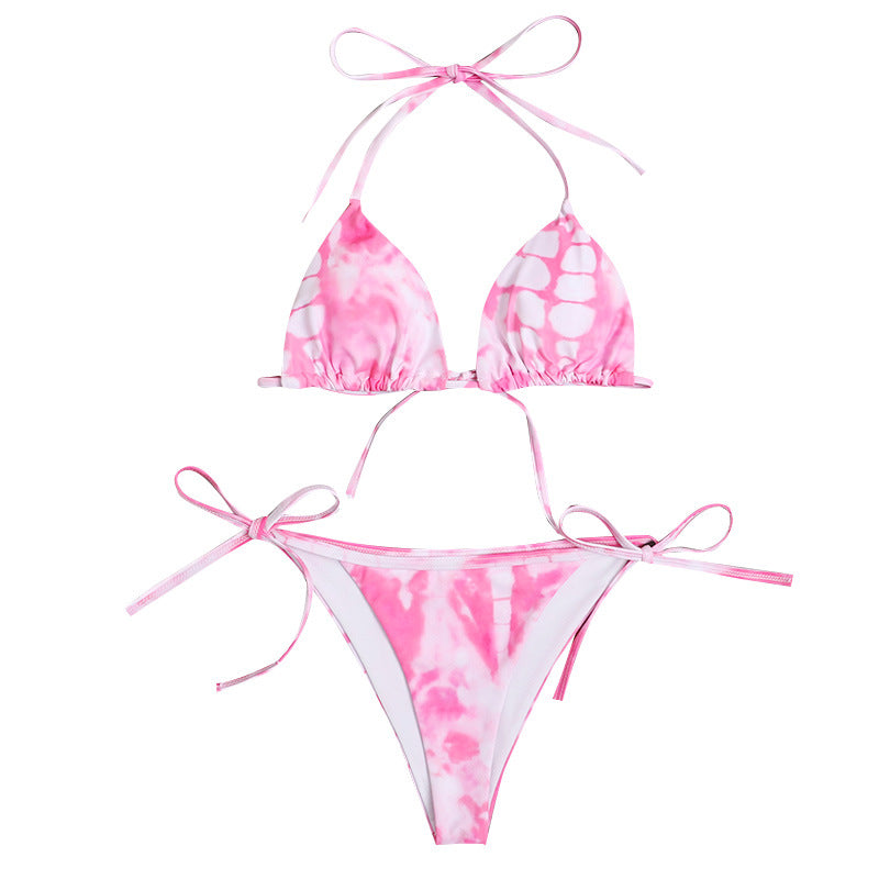 Damer Triangle-Bikini med justerbare stropper og moderne farvegradient Stilla