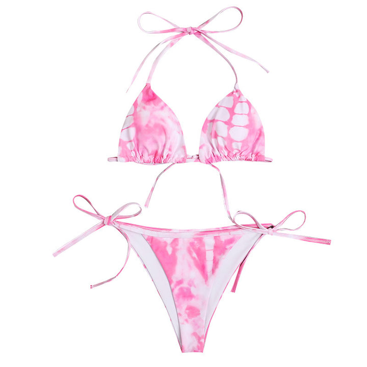 Damer Triangle-Bikini med justerbare stropper og moderne farvegradient Stilla