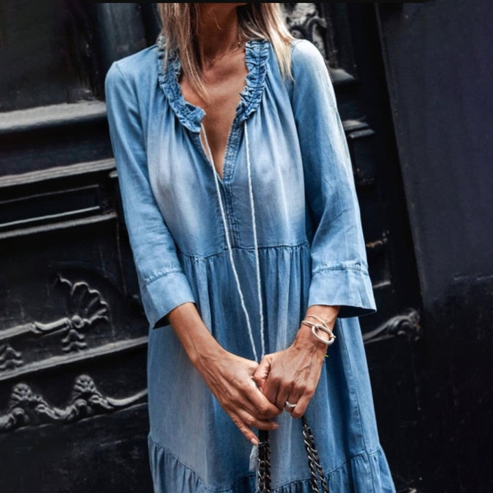 Stilla | Lækkert Langt Boho Kjole