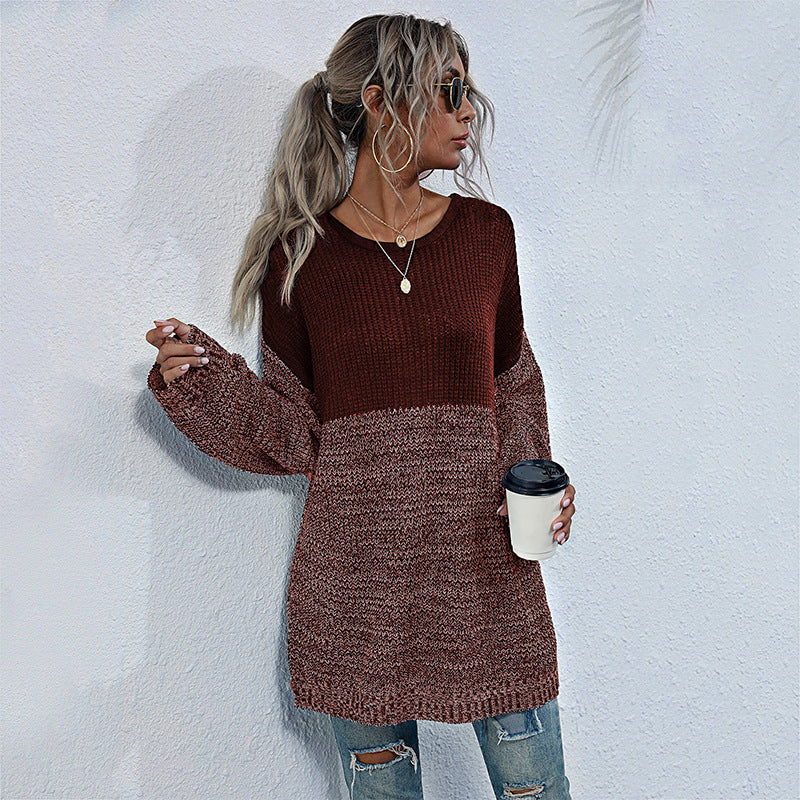 Damer Oversized Striktrøje med moderne farvegradient Stilla