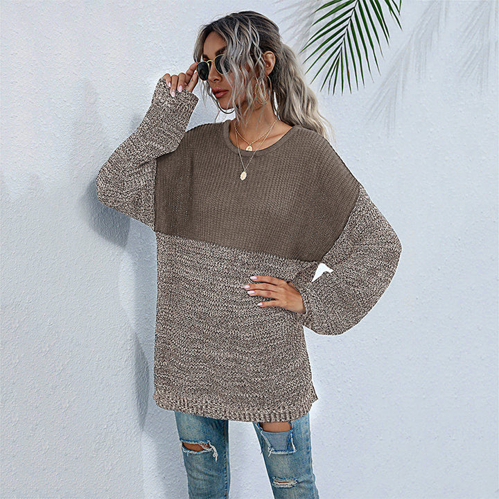 Damer Oversized Striktrøje med moderne farvegradient Stilla