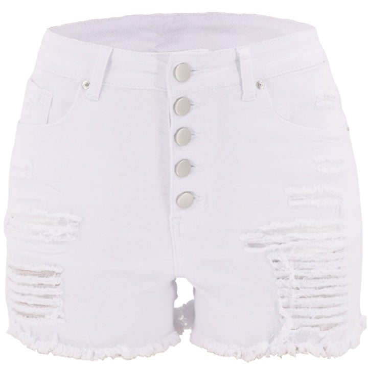 Dame Destroyed Denim Shorts Stilla