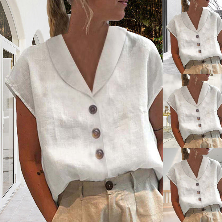 Stilla | Elegant Skjorte Med Krave Og Knapper
