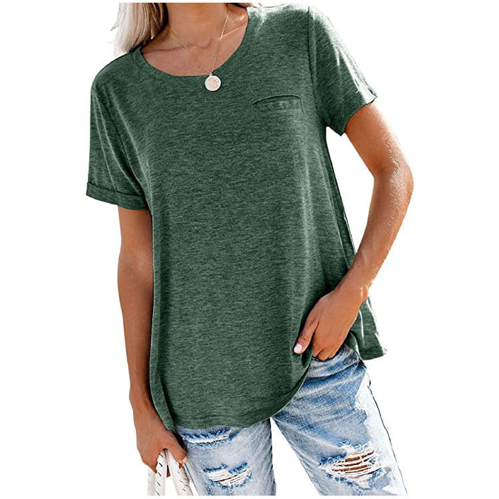 Dame afslappet T-shirt med rund halsudskæring Stilla