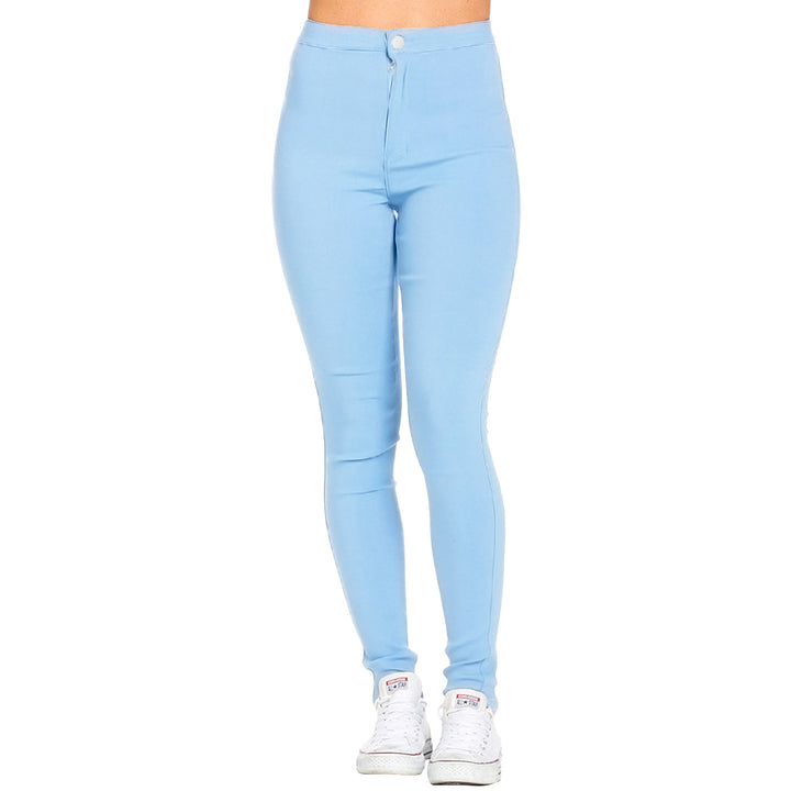 Damer højtaljede leggings med figurskabende strækmateriale og smal pasform Stilla
