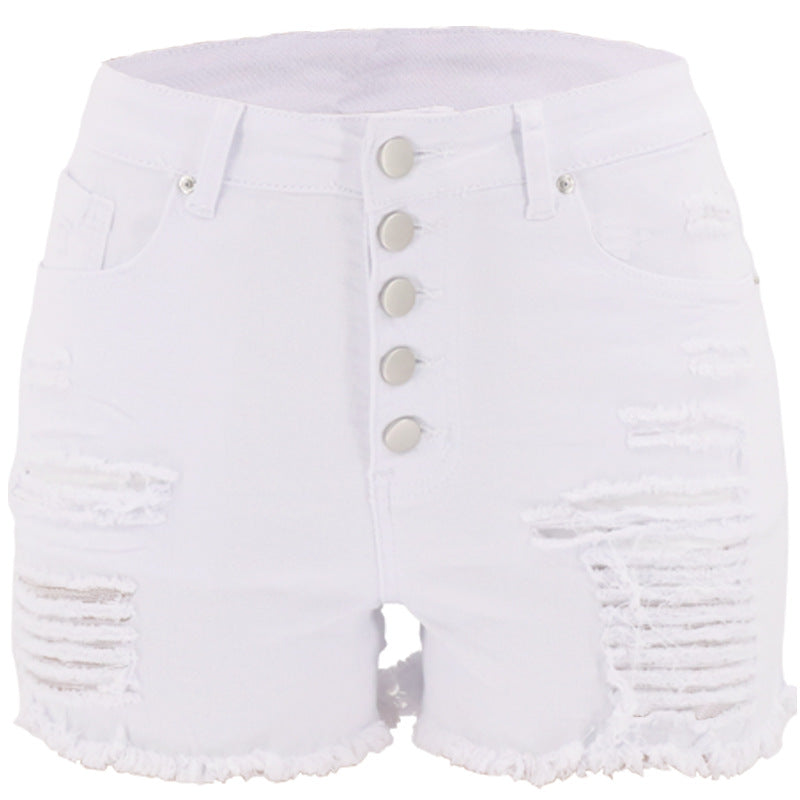 Dame Destroyed Denim Shorts Stilla