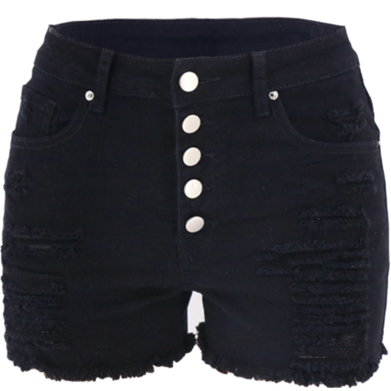 Dame Destroyed Denim Shorts Stilla