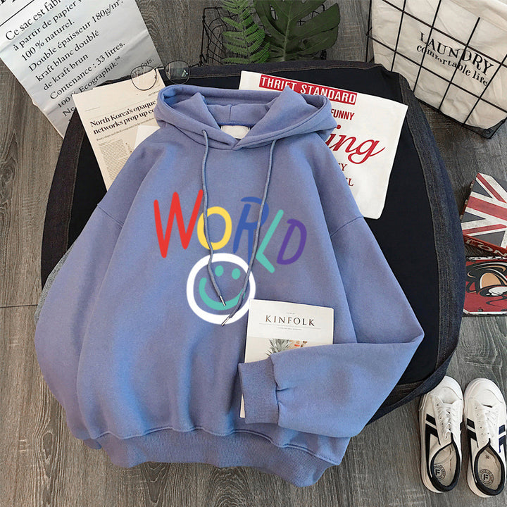 Femme Kunstnerisk Grafik Hoodie Stilla