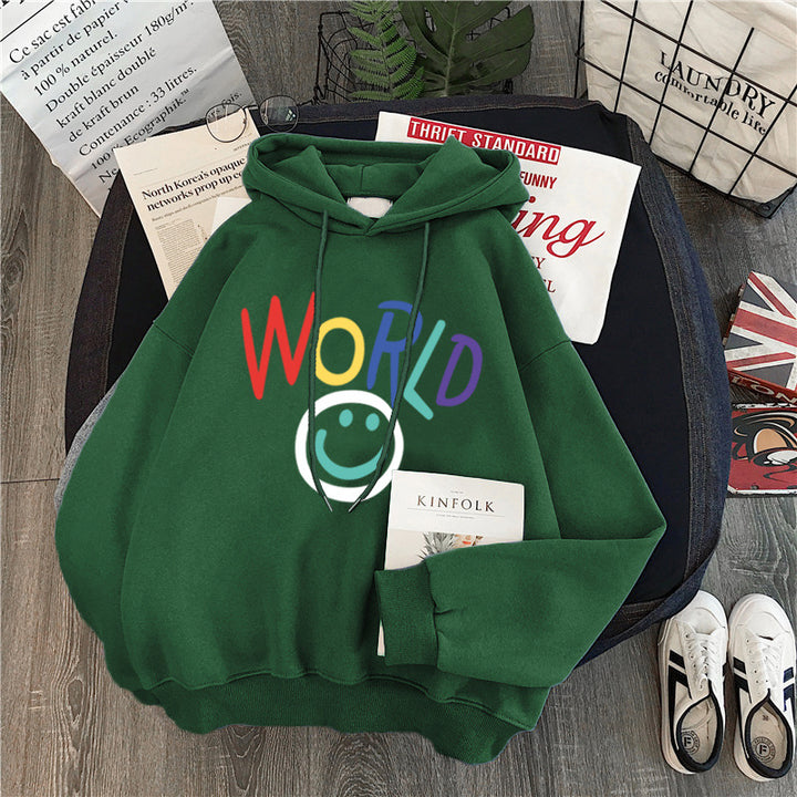 Femme Kunstnerisk Grafik Hoodie Stilla