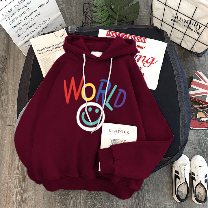 Femme Kunstnerisk Grafik Hoodie Stilla