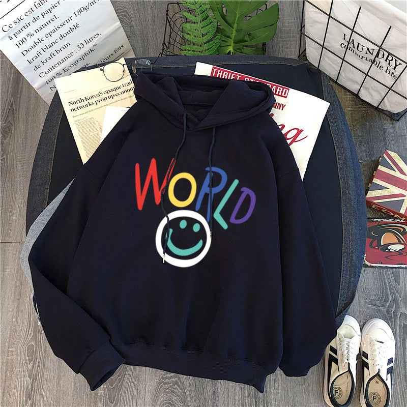 Femme Kunstnerisk Grafik Hoodie Stilla