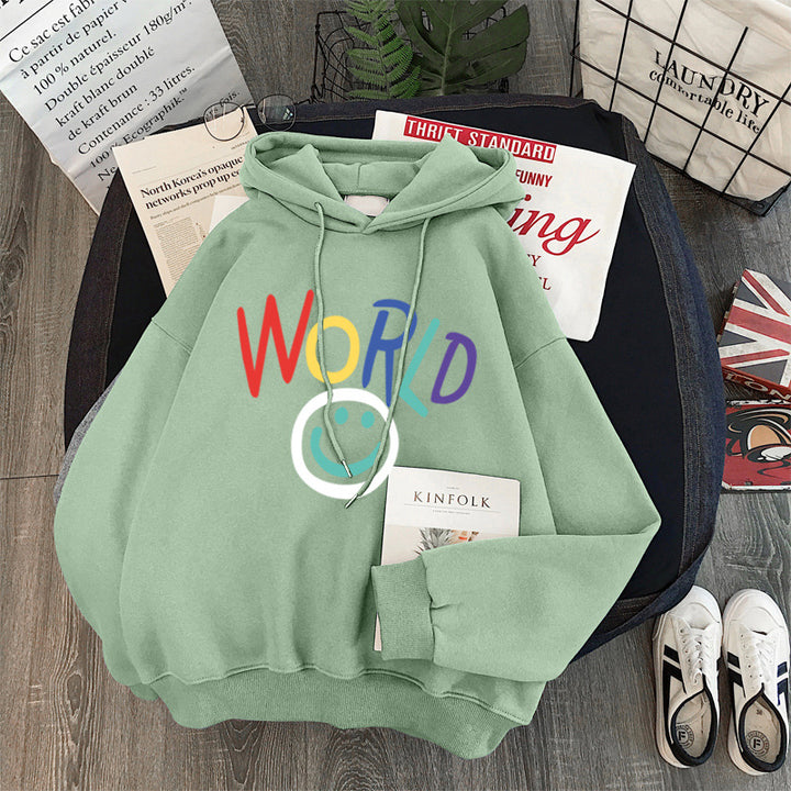 Femme Kunstnerisk Grafik Hoodie Stilla