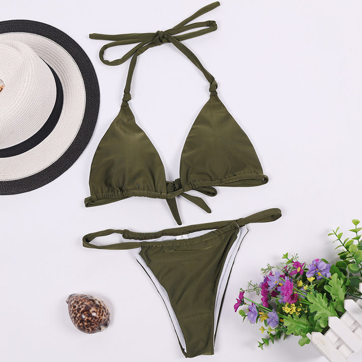 Dame Kvalitets Triangel-Bikini Stilla