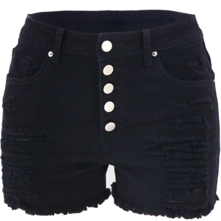 Dame Destroyed Denim Shorts Stilla