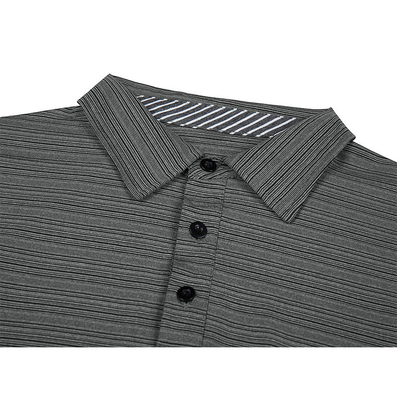Herrer Langærmet Poloshirt med åndbare egenskaber og struktureret design Stilla