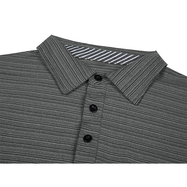 Herrer Langærmet Poloshirt med åndbare egenskaber og struktureret design Stilla