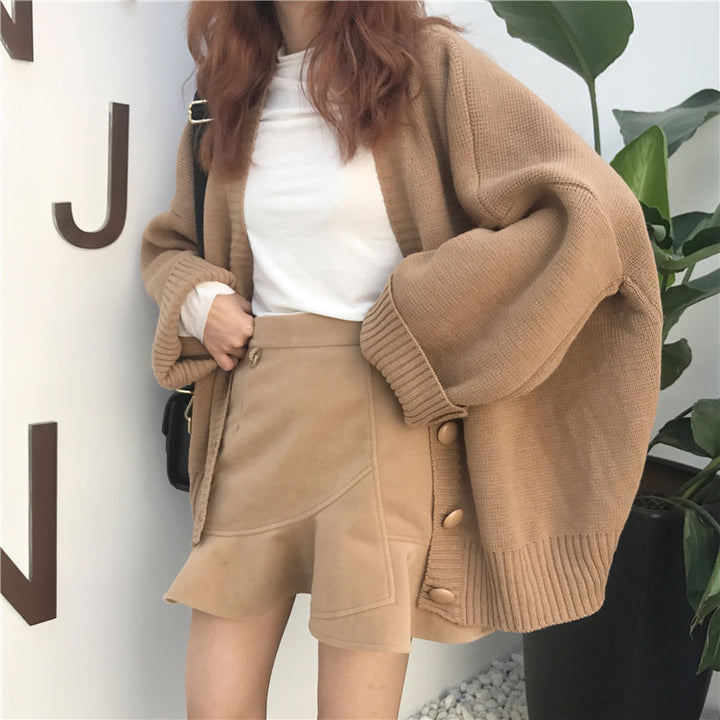 Femme Oversized Strukturstrik Cardigan Stilla