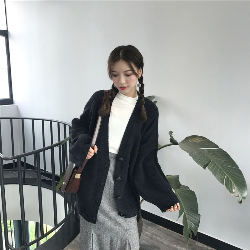 Femme Oversized Strukturstrik Cardigan Stilla