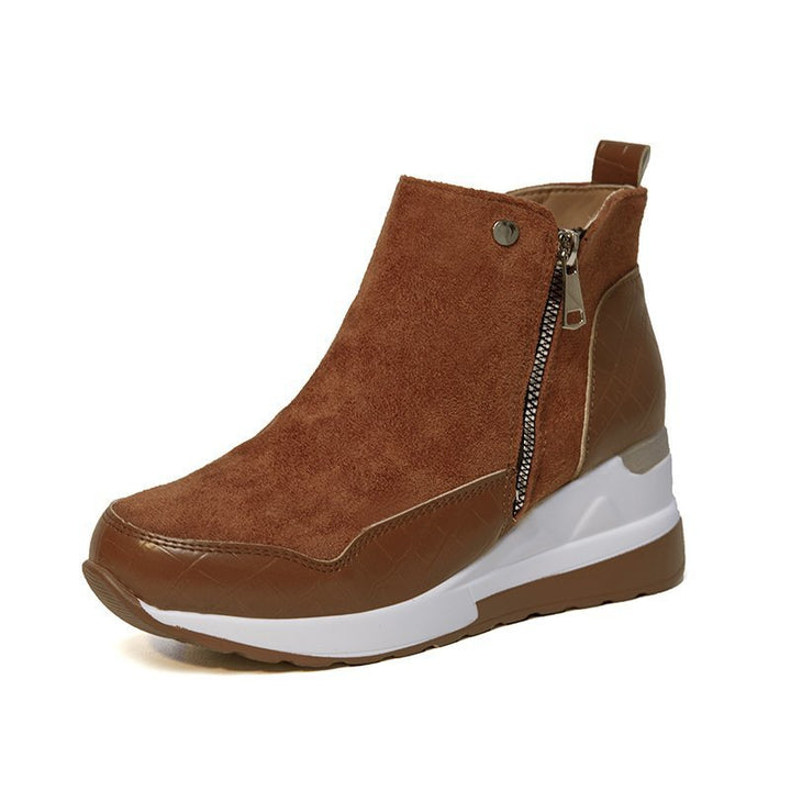 Dame Sneakers i sporty-elegant stil med lynlås Stilla