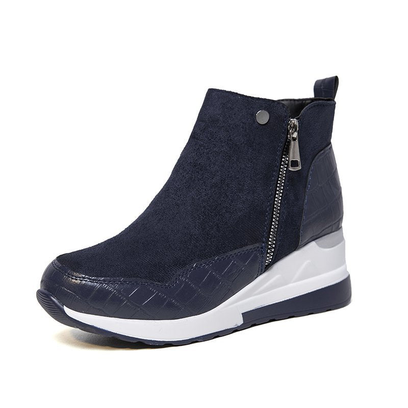Dame Sneakers i sporty-elegant stil med lynlås Stilla