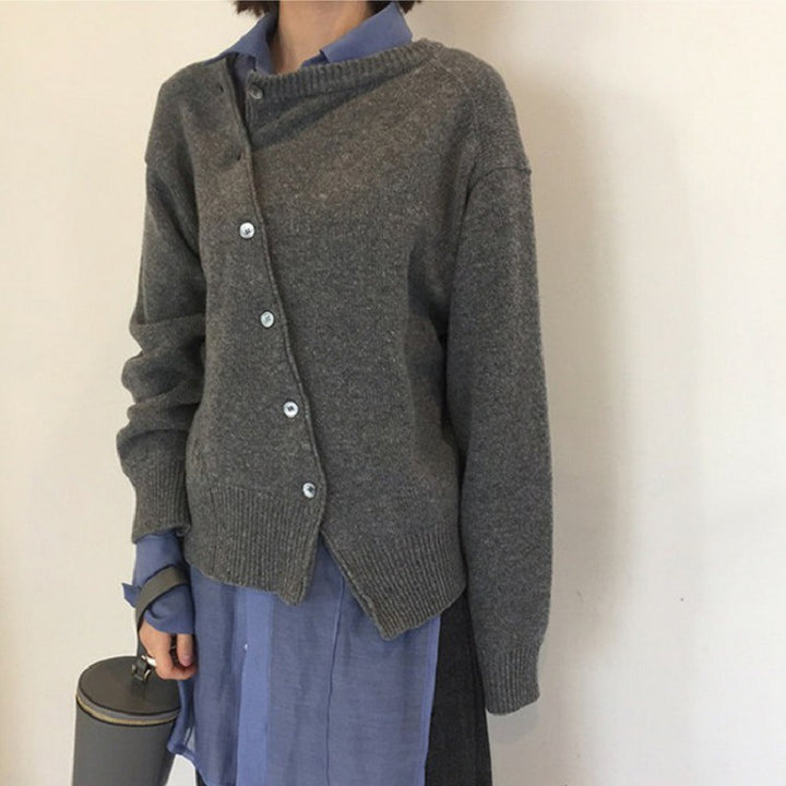 Femme Button-Up Strikcardigan Stilla