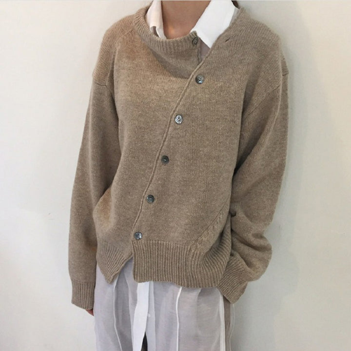 Femme Button-Up Strikcardigan Stilla