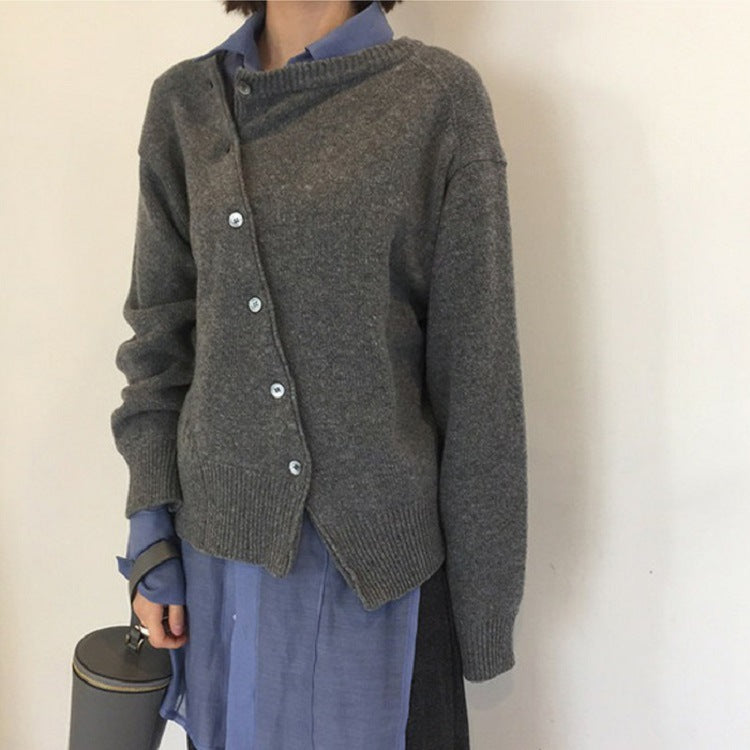 Femme Button-Up Strikcardigan Stilla