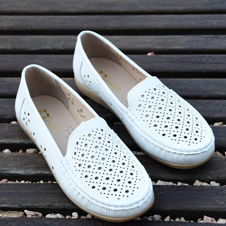 Stilla | Dame Hul Mokkasiner, Åndbare Flade Sko Slip on