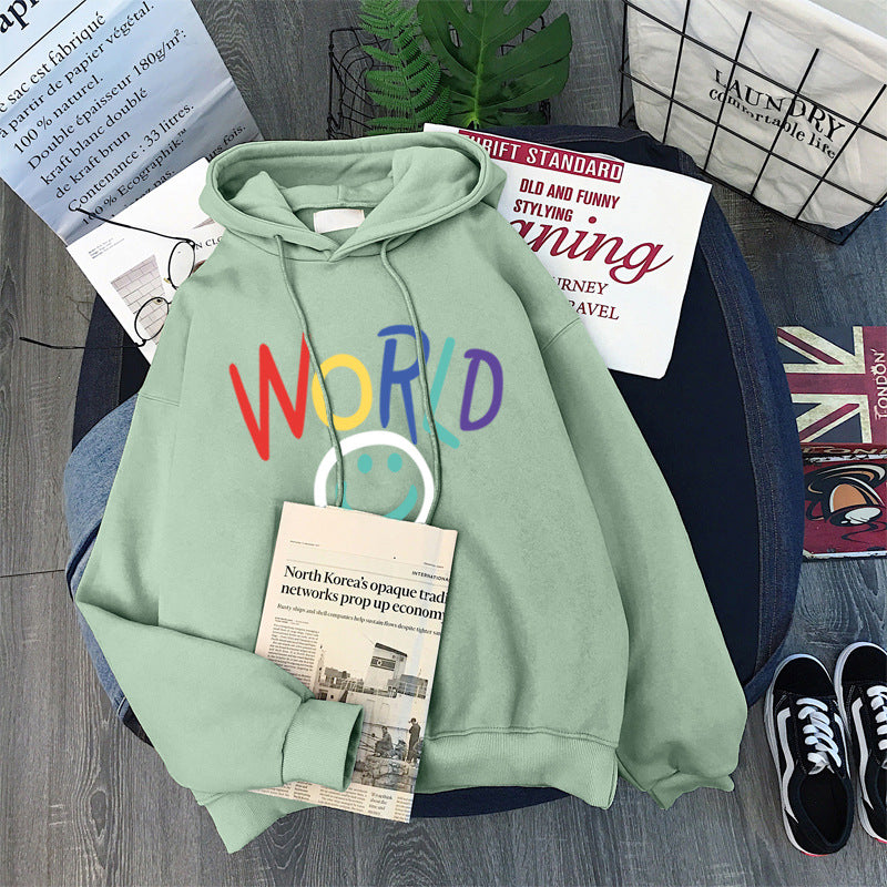 Femme Kunstnerisk Grafik Hoodie Stilla