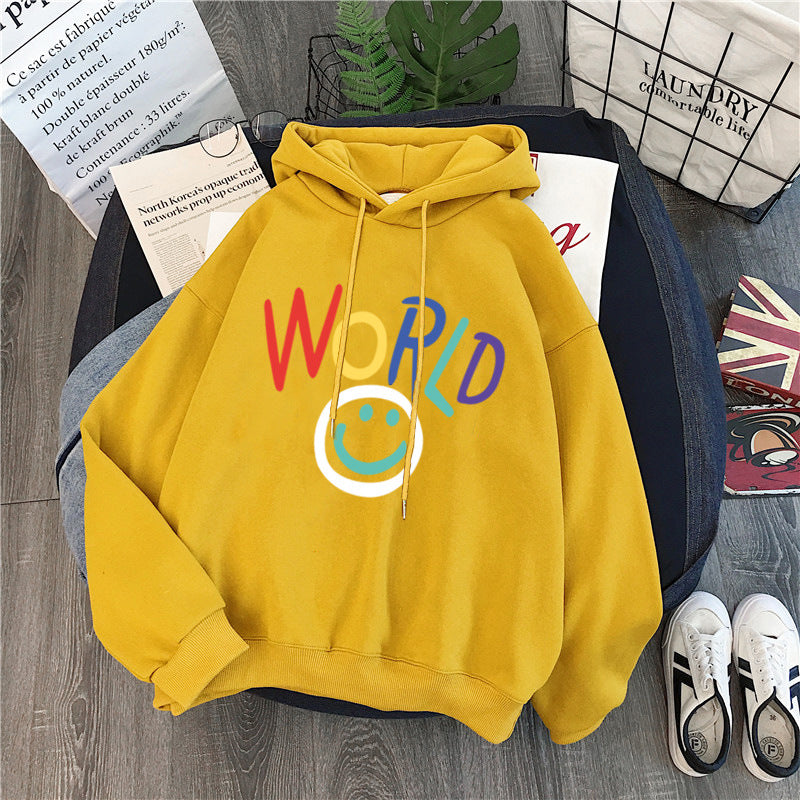 Femme Kunstnerisk Grafik Hoodie Stilla
