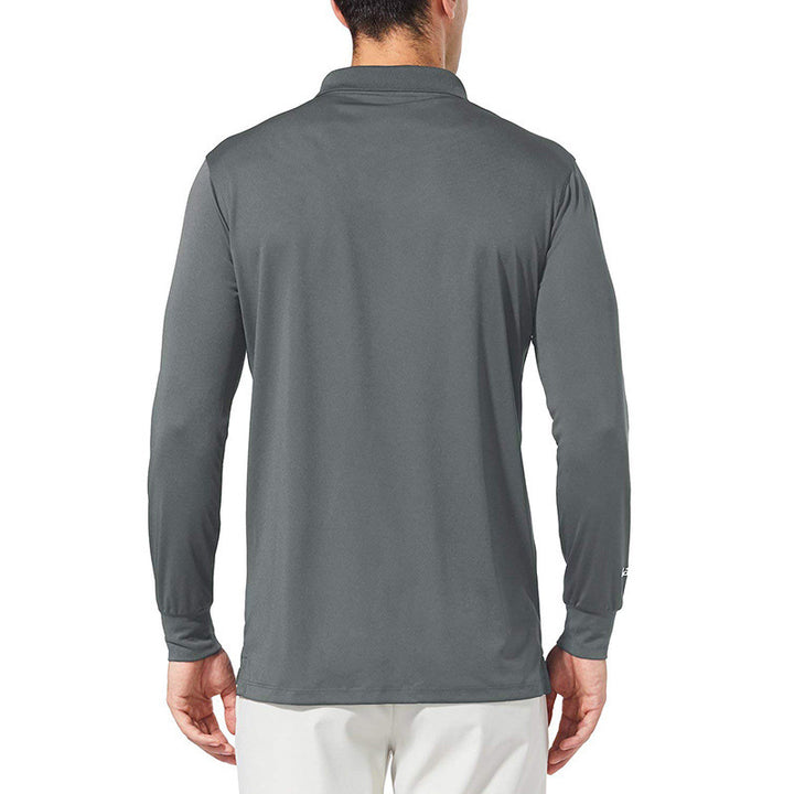 Herren Langærmet Poloshirt med åndbare egenskaber og klassisk krave Stilla