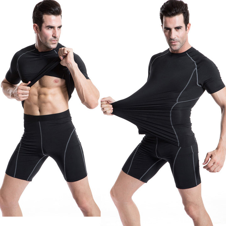 Herrer Funktionelt Sport-T-Shirt med ergonomisk snit og åndbar teknologi Stilla