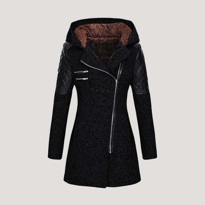 Stilla | Elegant Tweed Hættefrakke