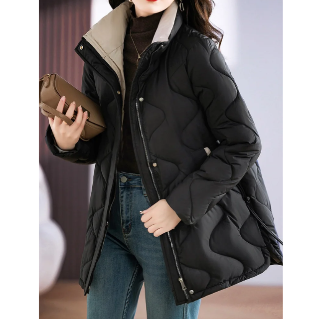 Stilla | Elegant quilted jakke med ståkrave til et smart look Ideel til efterår/vinter