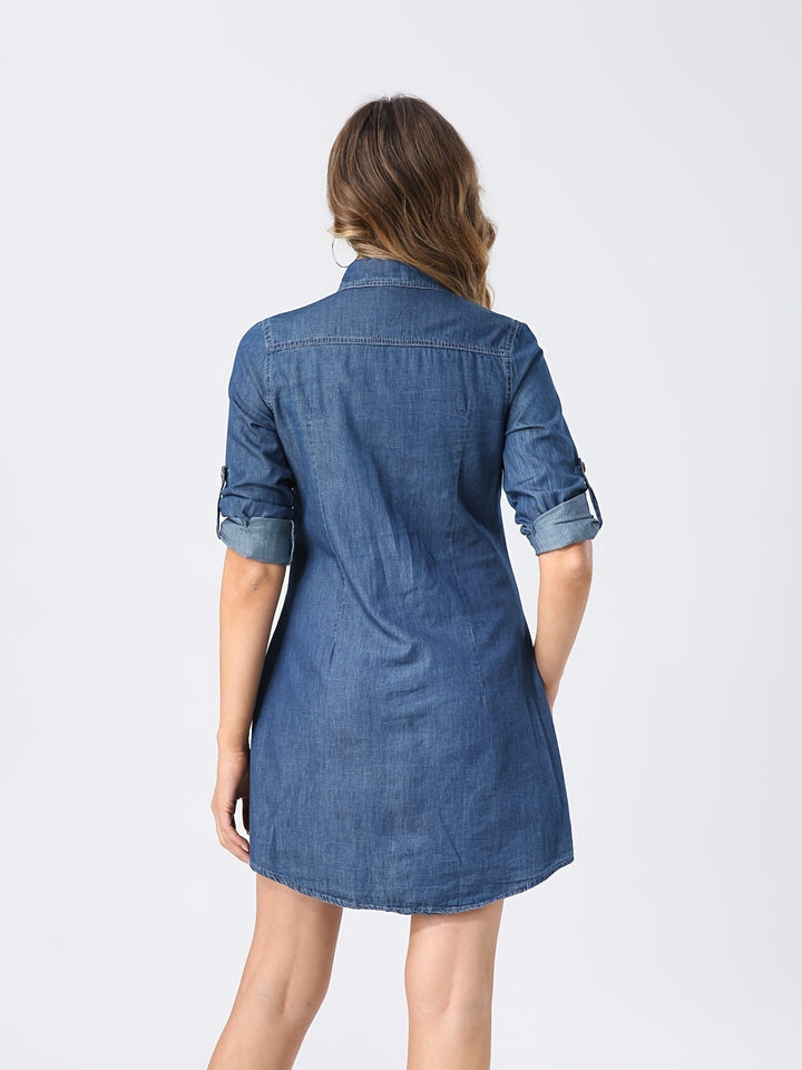 Stilla | Bred Jeansskjorte til damer