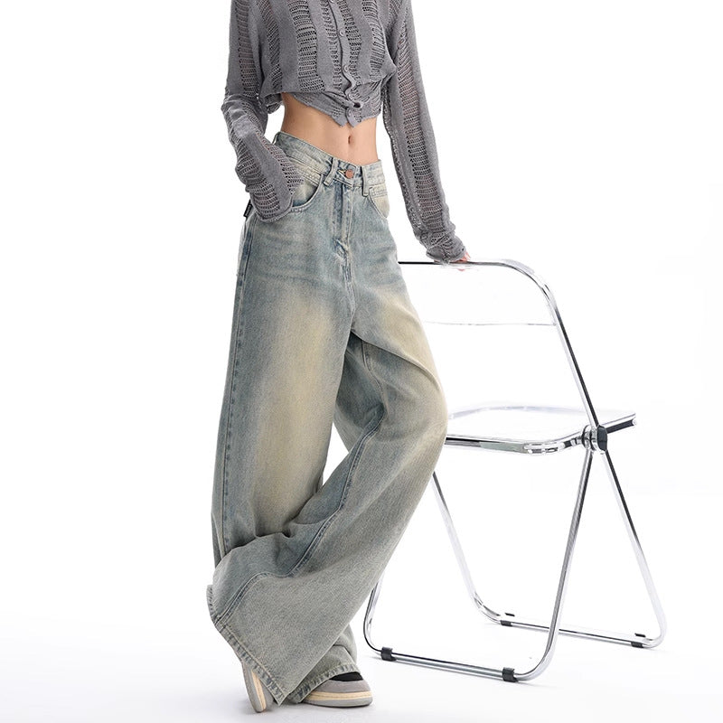 Stilla | Retro Vaskede Løse Jeans