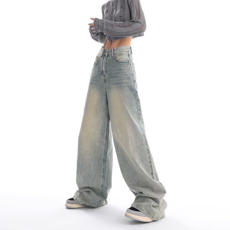 Stilla | Retro Vaskede Løse Jeans
