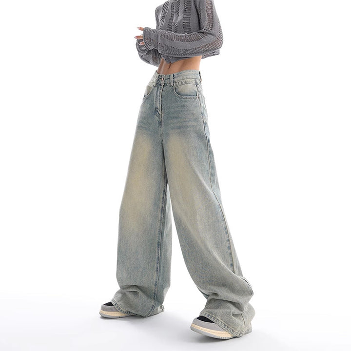 Stilla | Retro Vaskede Løse Jeans