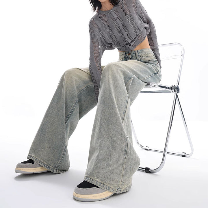 Stilla | Retro Vaskede Løse Jeans